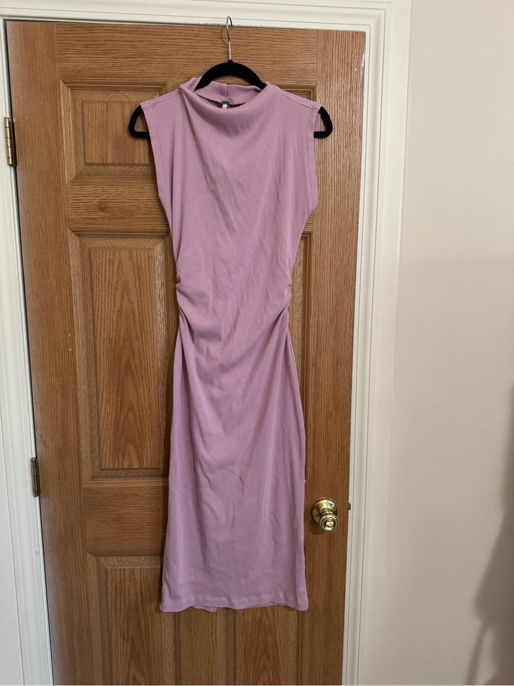 Young Fabulous & Broke Mauve Sleeveless Maxi Dress with Mock Neck